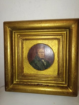 Cuadro antiguo retrato hombre