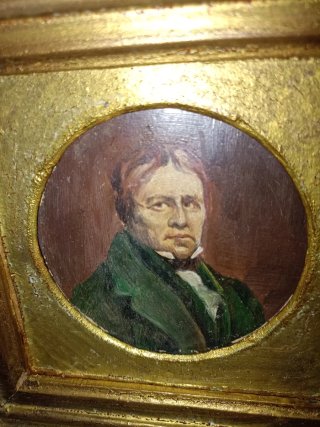 Cuadro antiguo retrato hombre