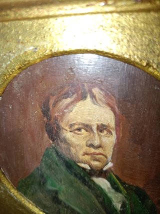 Cuadro antiguo retrato hombre
