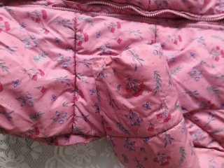 Abrigo niña Sfera floral rosa Talla 9)10 años