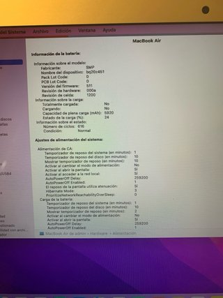 MacBook Air 13 2017 Plata