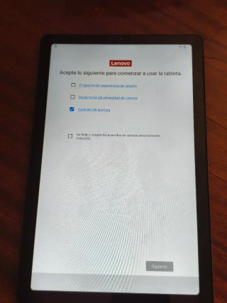 Tablet Lenovo Negra
