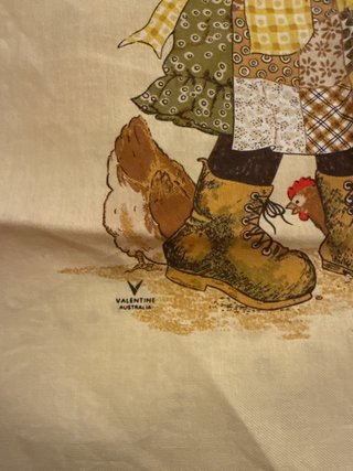 Paño vintage Sarah Kay, Valentine Australia