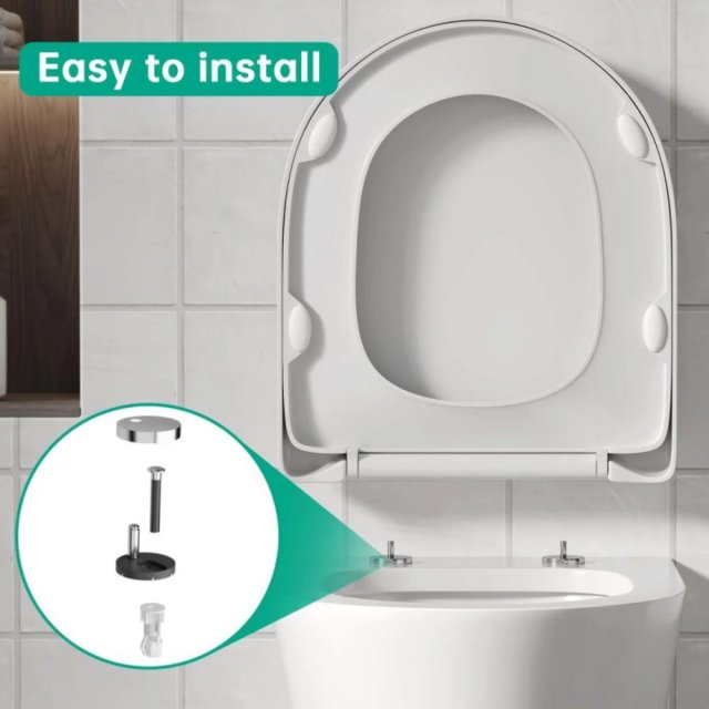 Asiento Inodoro PUKANIUM Cierre Suave Duroplast