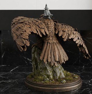 Gandalf Gwaihir ESDLA Figura Pintada 20cm