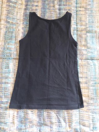 Canotta H&M cotone nera tg. 10 anni