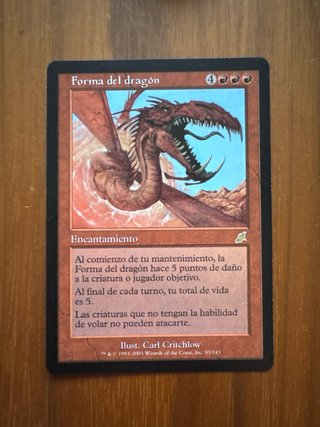 Carta Magic Forma del dragón - Vintage Rara