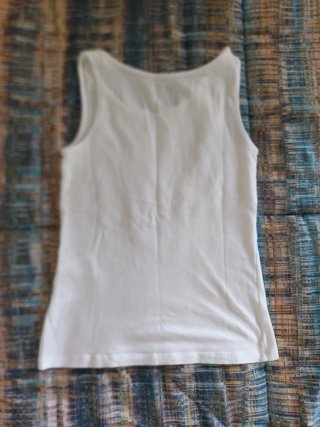Canotta H&M cotone bianca tg. 10 anni