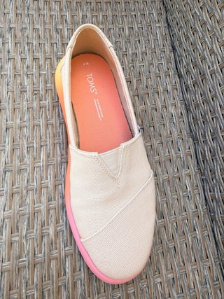 Alpargatas TOMS Talla 37 Beige/Naranja