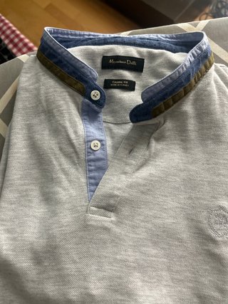Polo Massimo Dutti Gris Casual Fit