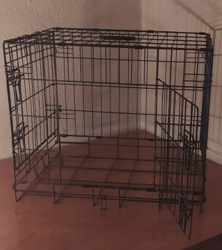 Jaula color negro para Perro pequeño/Gato
