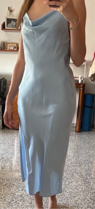 Vestido largo azul