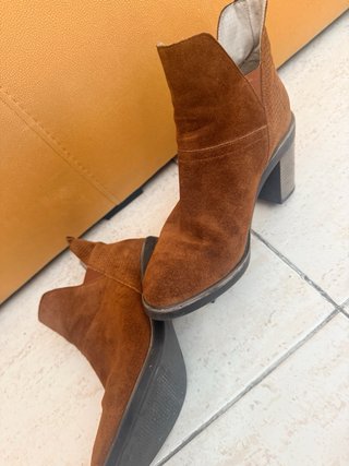 Botines de piel mujer