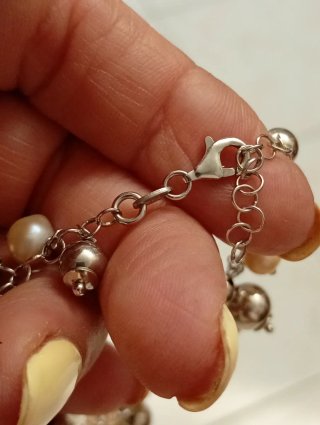 Bracciale Argento 925 Perle acqua dolce