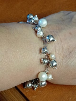 Bracciale Argento 925 Perle acqua dolce