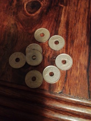8 Monedas 25 Pesetas 1991