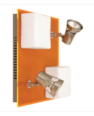 2 Candeeiros de Parede Laranja e Branco