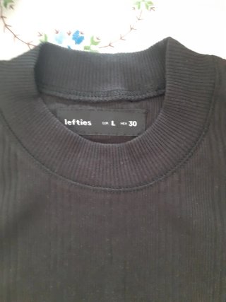 Camiseta sin mangas Lefties negra talla L