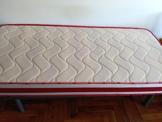 Base 90x190 con Colchón Viscoelástico Nuevo