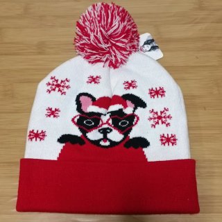 Gorro Navidad LED Perro Santa Paws