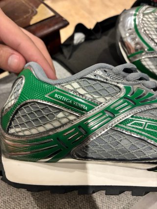 Bottega Veneta Orbit 38 Verde/Plata