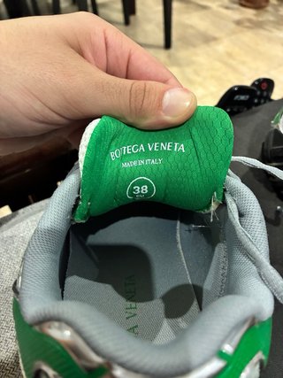 Bottega Veneta Orbit 38 Verde/Plata