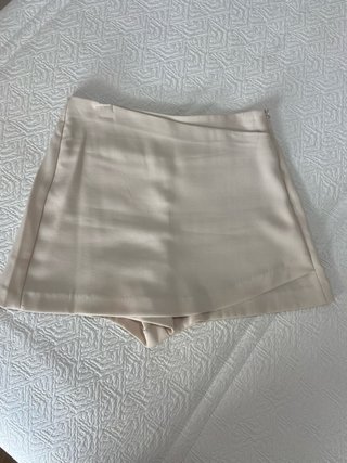 Falda-pantalón beige