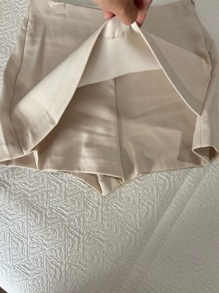 Falda-pantalón beige