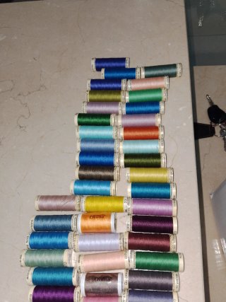 50 bobinas hilo Gutermann lote colorido