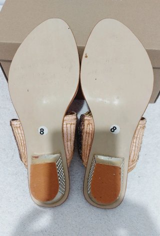 Sandalias Boho Doradas y Rosa Talla 39