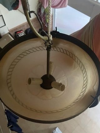 Lámpara colgante vintage 3 luces E14