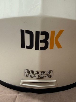 Casco Modular Moto DBK Blanco. Talla XS 53-54