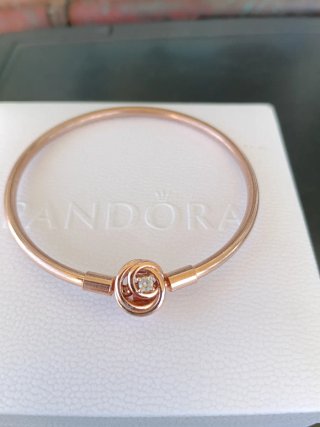 Pulsera Pandora Oro Rosa Talla 18