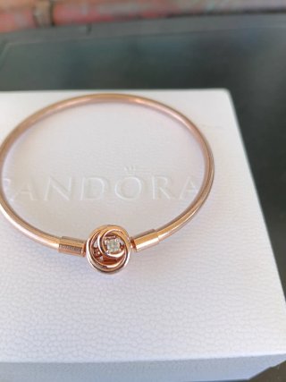 Pulsera Pandora Oro Rosa Talla 18