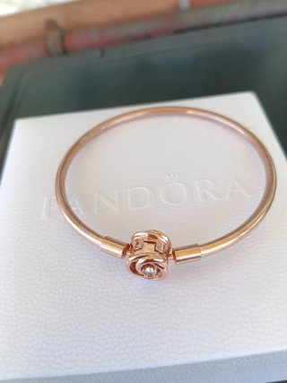 Pulsera Pandora Oro Rosa Talla 18