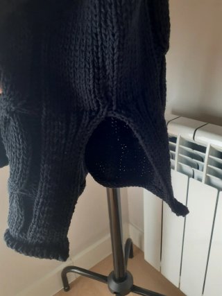 Jersey Zara negro trenzado