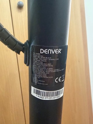Patinete Eléctrico Denver SEL-85350