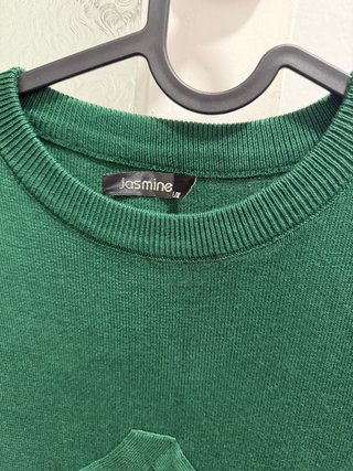 Vestido verde manga larga