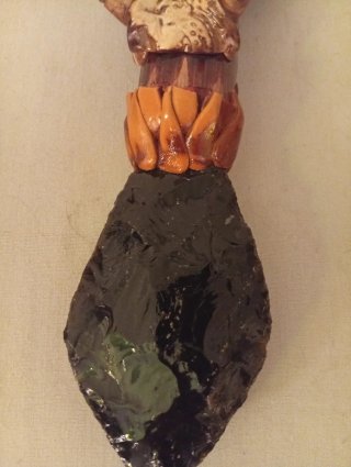 Hacha decorativa estilo mexicano