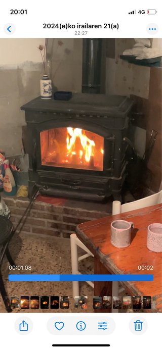 Chimenea de hierro fundido
