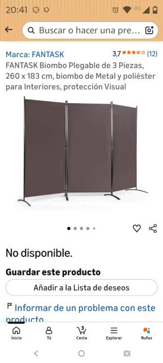Separador de ambientes Marrón