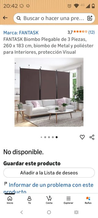 Separador de ambientes Marrón