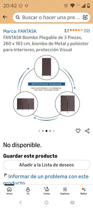 Separador de ambientes Marrón