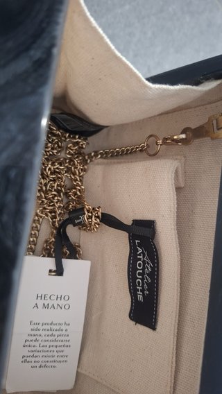 Bolso de fiesta nacar gris/negro
