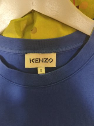 Camiseta Kenzo Azul Estampado Tigre