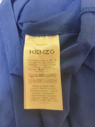 Camiseta Kenzo Azul Estampado Tigre