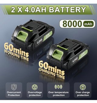 Cortacésped Eléctrico Inalámbrico con Batería