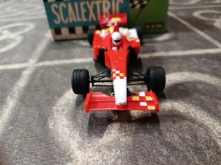Coche Scalextric F1 Rojo y Blanco