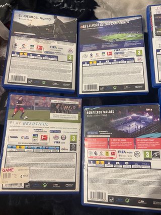 Lote 6 Juegos FIFA PS4: 16, 18, 19, 20, 21 , 22