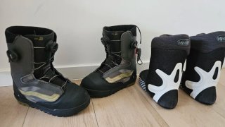 Botas Snowboard Vans Aura Pro Negro/Dorado